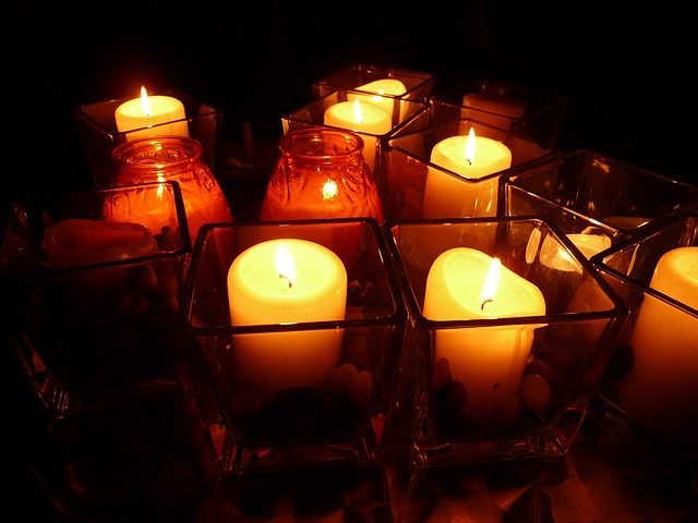 hořící svíčky